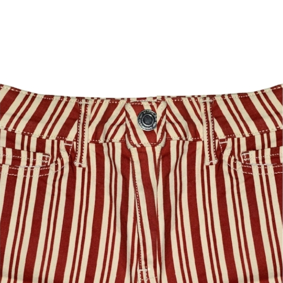 🆕SO Shortie Shorts - High Rise in Medium Pink & Cream Stripe-Jr's Size 3 - Picture 4 of 9